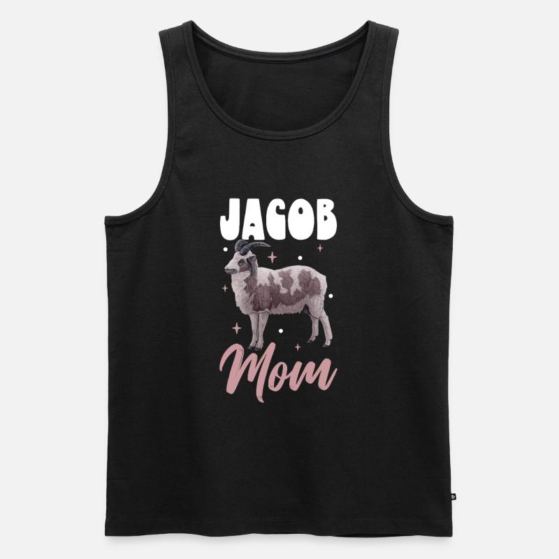 Jakobschaf Mama - Männer Premium Bio Tank Top - Schwarz