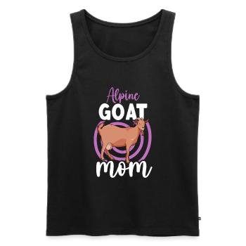 Mom of a mountain goat - Men's Premium Organic Tank Top - black - Front - Michal (187cm)
