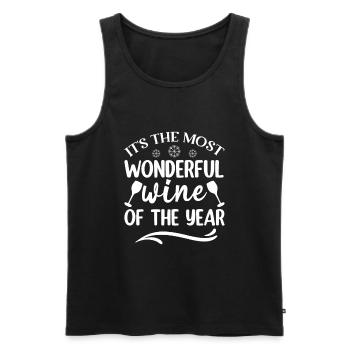 It's The Most Wonderful Wine Of The Year - Wein - Men's Premium Organic Tank Top - black - Front - Michal (187cm)