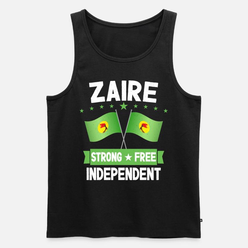 Zaire - Männer Premium Bio Tank Top - Schwarz