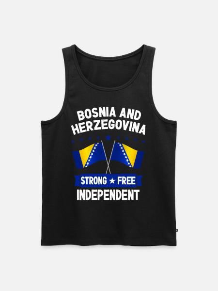 Bosnia and Herzegovina - Men's Premium Organic Tank Top - black