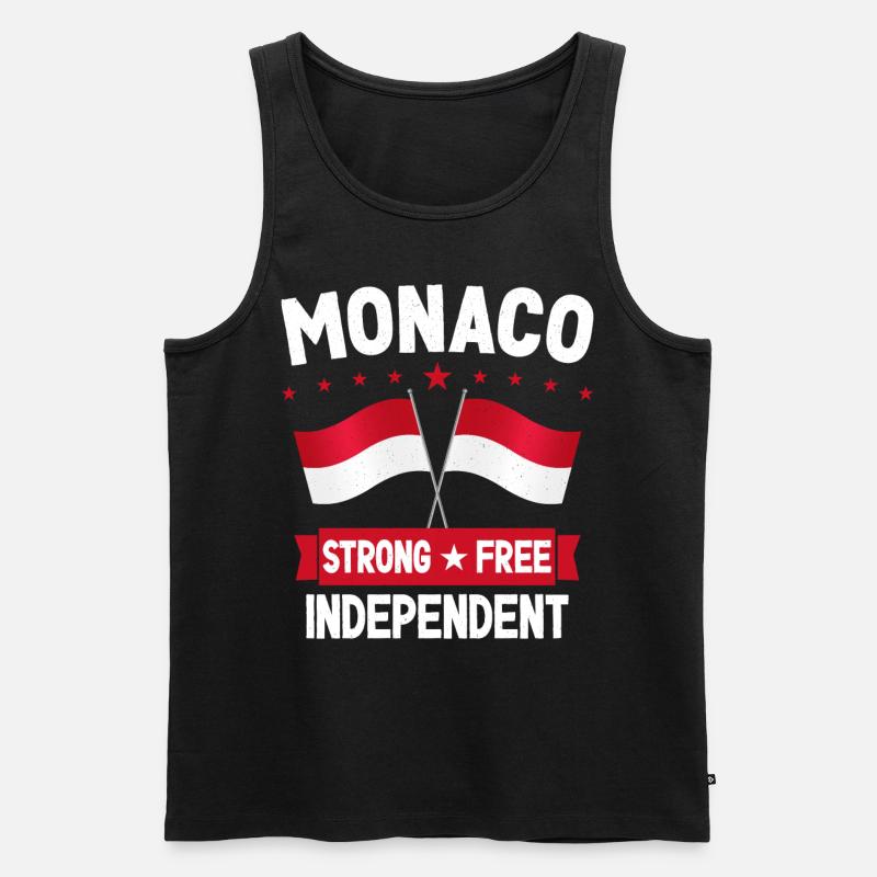 Monaco - Männer Premium Bio Tank Top - Schwarz