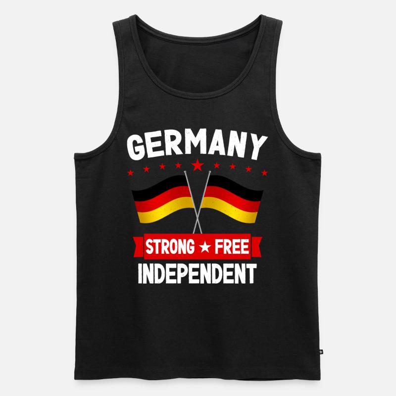 Deutschland - Männer Premium Bio Tank Top - Schwarz