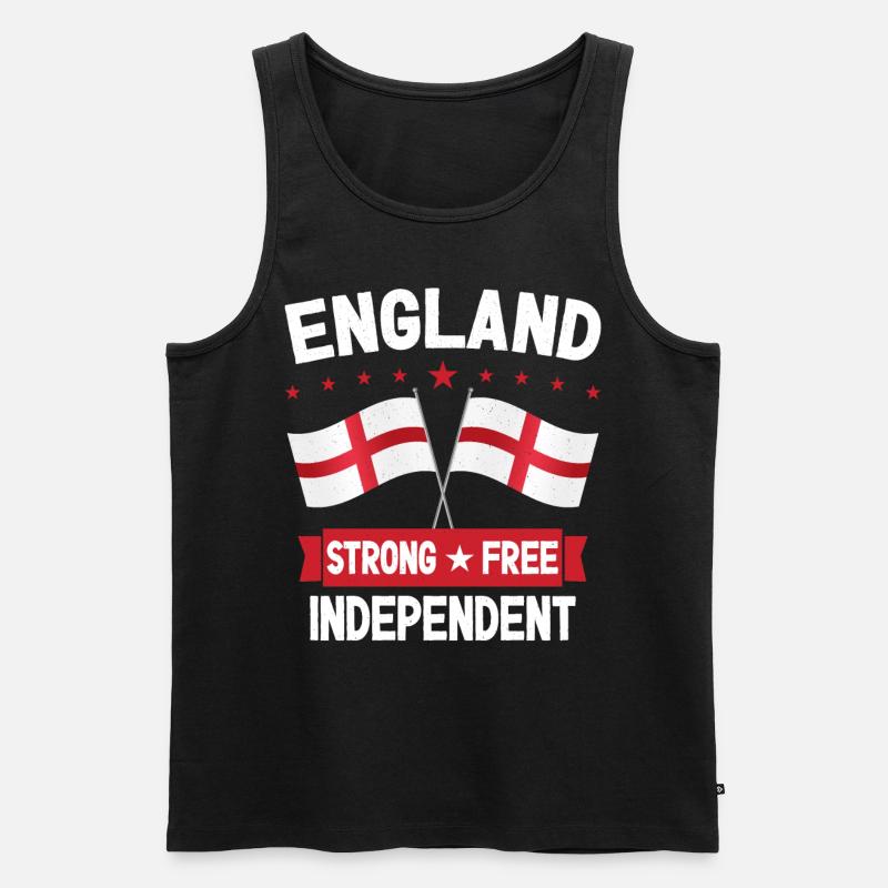 England - Männer Premium Bio Tank Top - Schwarz