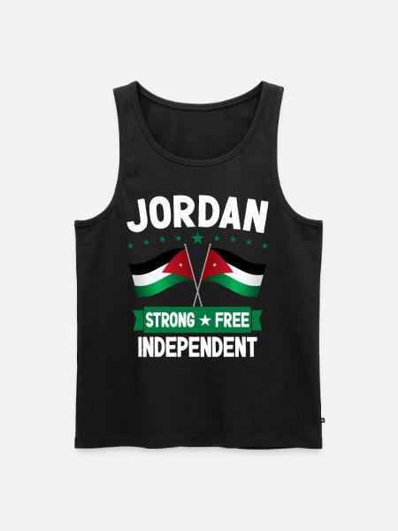 Jordan - Men's Premium Organic Tank Top - black