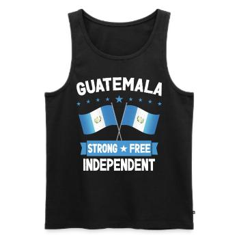 Guatemala - Men's Premium Organic Tank Top - black - Front - AI Model Male 178 light (178cm)