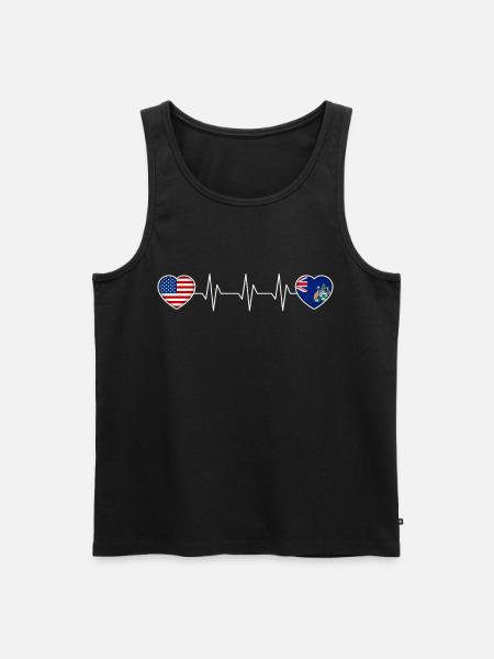 Ascension - Men's Premium Organic Tank Top - black