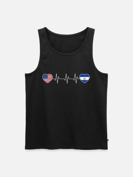El Salvador - Men's Premium Organic Tank Top - black
