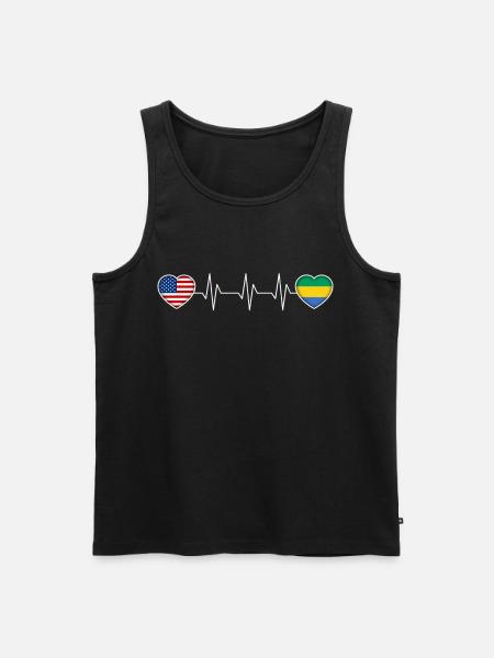 Gabon - Men's Premium Organic Tank Top - black