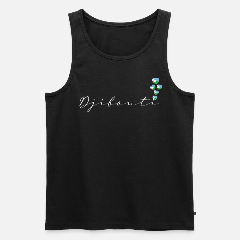 Dschibuti - Männer Premium Bio Tank Top - Schwarz