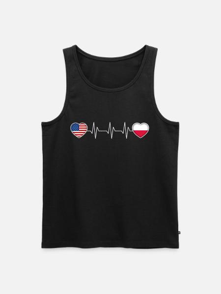 Poland - Men's Premium Organic Tank Top - black