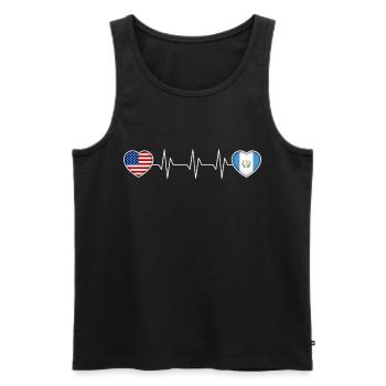 Guatemala - Men's Premium Organic Tank Top - black - Front - AI Model Male 178 light (178cm)