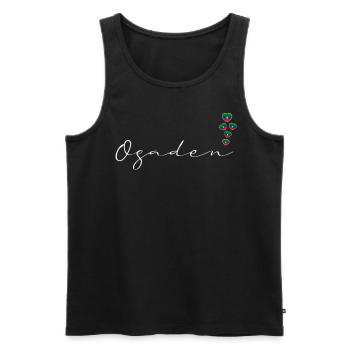 Ogaden - Débardeur bio Premium Homme - noir - Devant - Michal (187cm)
