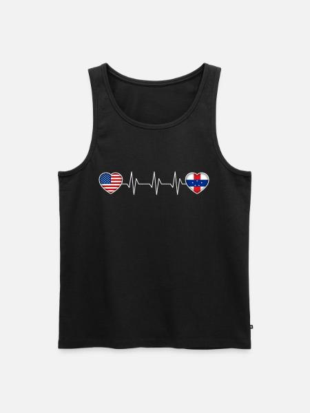 Netherlands Antilles - Men's Premium Organic Tank Top - black