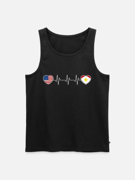 Saba - Men's Premium Organic Tank Top - black