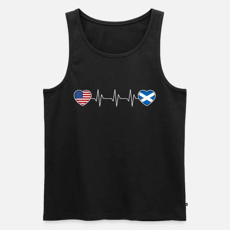 Schottland - Männer Premium Bio Tank Top - Schwarz
