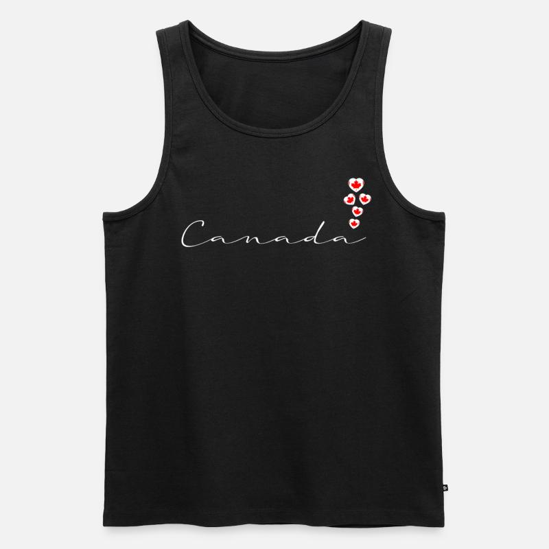 Kanada - Männer Premium Bio Tank Top - Schwarz