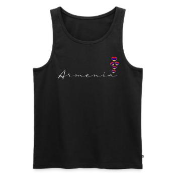 Armenien - Männer Premium Bio Tank Top - Schwarz - Vorne - Michal (187cm)