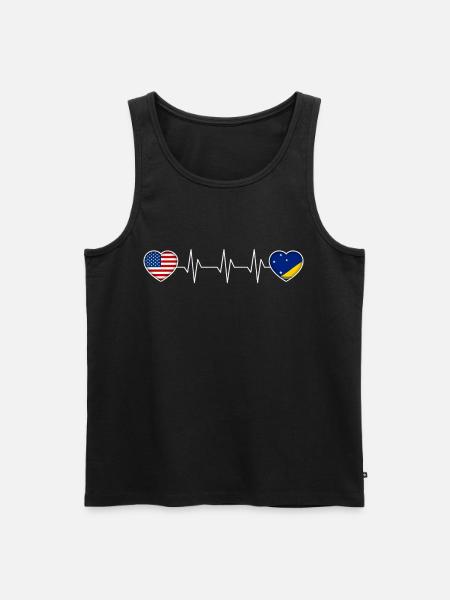 Tokelau - Men's Premium Organic Tank Top - black