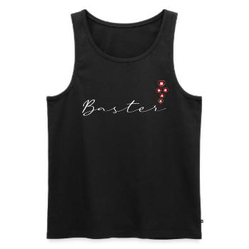 Baster - Männer Premium Bio Tank Top - Schwarz - Vorne - AI Model Male 178 light (178cm)