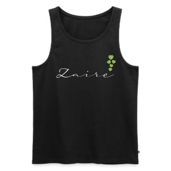 Zaire - Männer Premium Bio Tank Top - Schwarz - Vorne - AI Model Male 178 light (178cm)