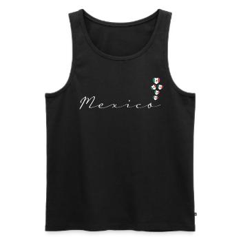 Mexique - Débardeur bio Premium Homme - noir - Devant - AI Model Male 178 light (178cm)