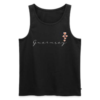 Guernsey - Men's Premium Organic Tank Top - black - Front - AI Model Male 178 light (178cm)