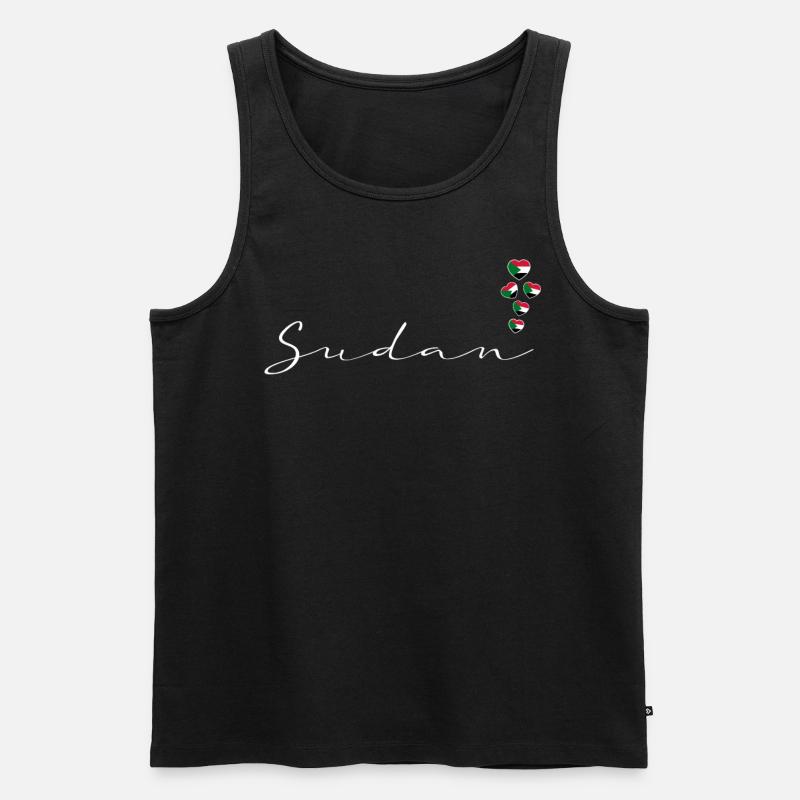 Sudan - Männer Premium Bio Tank Top - Schwarz