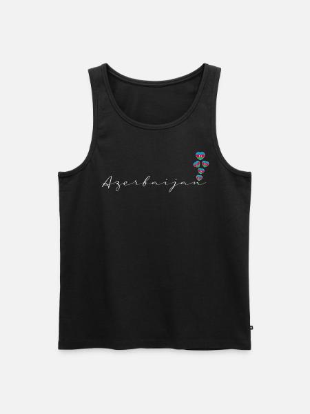Azerbaïdjan - Débardeur bio Premium Homme - noir