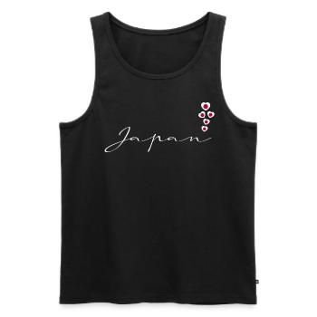 Japan - Männer Premium Bio Tank Top - Schwarz - Vorne - AI Model Male 178 light (178cm)
