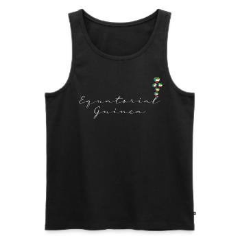 Equatorial Guinea - Men's Premium Organic Tank Top - black - Front - AI Model Male 178 light (178cm)