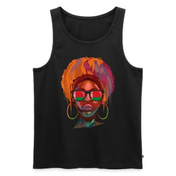 Weißrussland - Männer Premium Bio Tank Top - Schwarz - Vorne - AI Model Male 178 light (178cm)