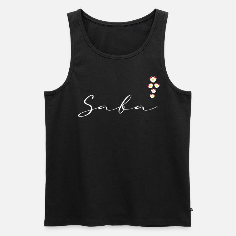 Saba - Männer Premium Bio Tank Top - Schwarz
