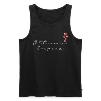 Empire ottoman - Débardeur bio Premium Homme - noir - Devant - AI Model Male 178 light (178cm)