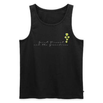 St. Vincent und die Grenadinen - Männer Premium Bio Tank Top - Schwarz - Vorne - AI Model Male 178 light (178cm)