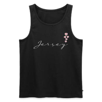 Jersey - Männer Premium Bio Tank Top - Schwarz - Vorne - AI Model Male 178 light (178cm)