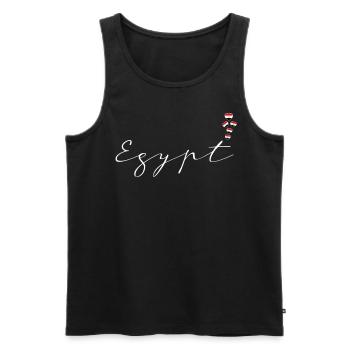 Ägypten - Männer Premium Bio Tank Top - Schwarz - Vorne - AI Model Male 178 light (178cm)