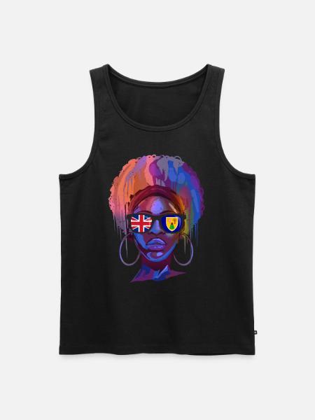 Turks and Caicos Islands - Men's Premium Organic Tank Top - black
