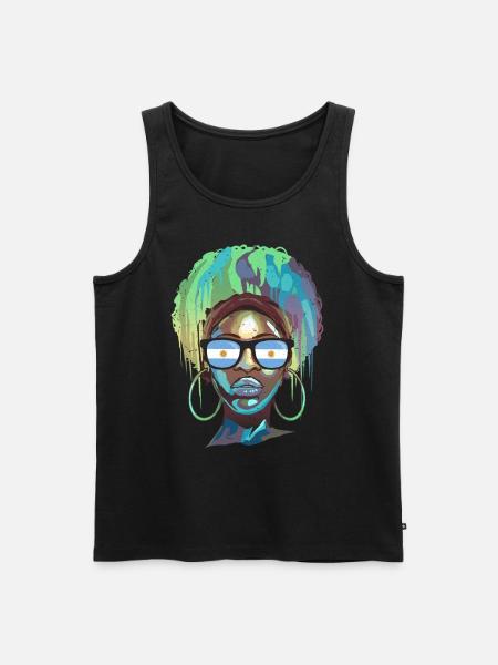 Argentina - Men's Premium Organic Tank Top - black