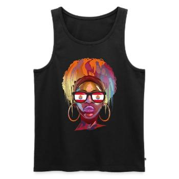 Französisch-Polynesien - Männer Premium Bio Tank Top - Schwarz - Vorne - AI Model Male 178 light (178cm)