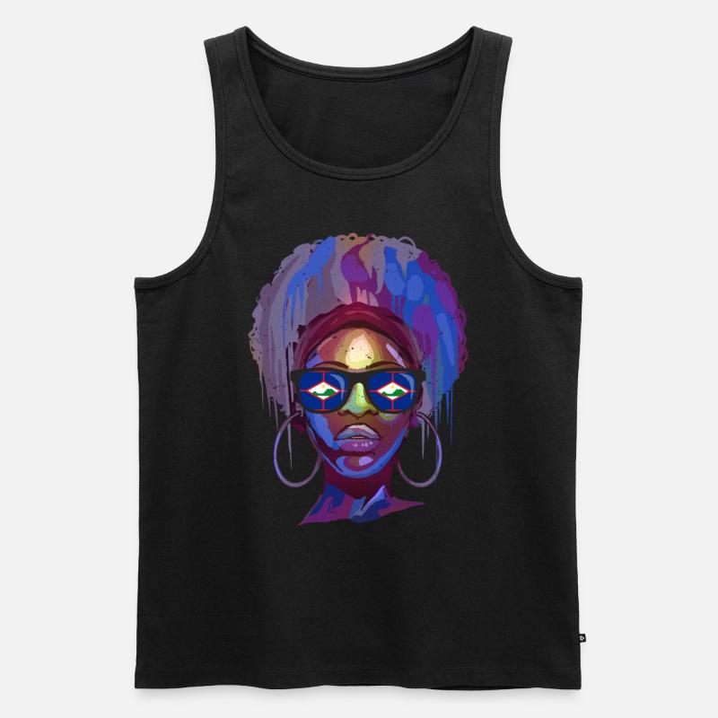 Sint Eustatius - Männer Premium Bio Tank Top - Schwarz
