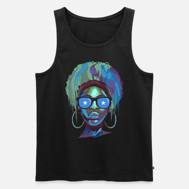 Somalia - Männer Premium Bio Tank Top - Schwarz