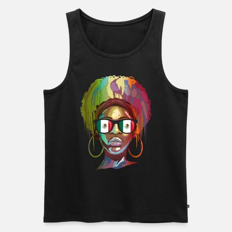 Mexiko - Männer Premium Bio Tank Top - Schwarz