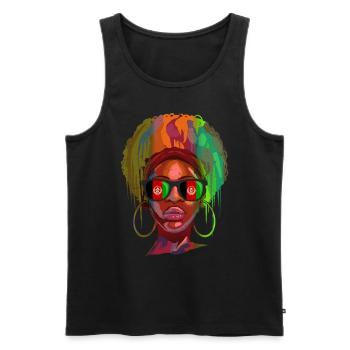 Afghanistan - Männer Premium Bio Tank Top - Schwarz - Vorne - AI Model Male 178 light (178cm)
