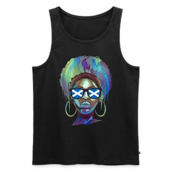 Schottland - Männer Premium Bio Tank Top - Schwarz - Vorne - Michal (187cm)