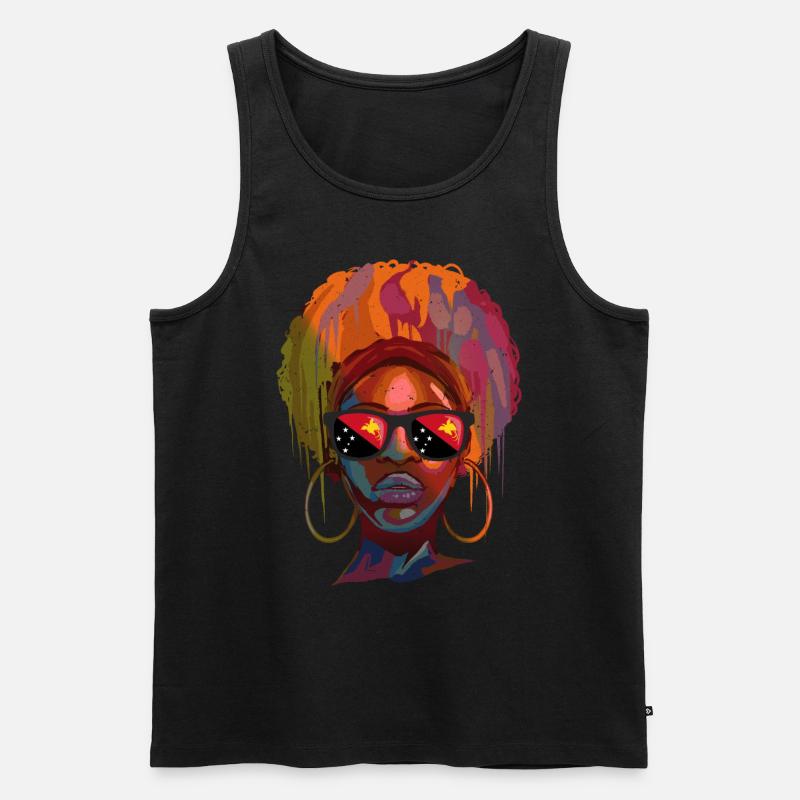 Papua-Neuguinea - Männer Premium Bio Tank Top - Schwarz