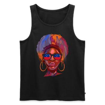 Samoa - Männer Premium Bio Tank Top - Schwarz - Vorne - AI Model Male 178 light (178cm)