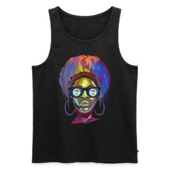 Belize - Männer Premium Bio Tank Top - Schwarz - Vorne - AI Model Male 178 light (178cm)