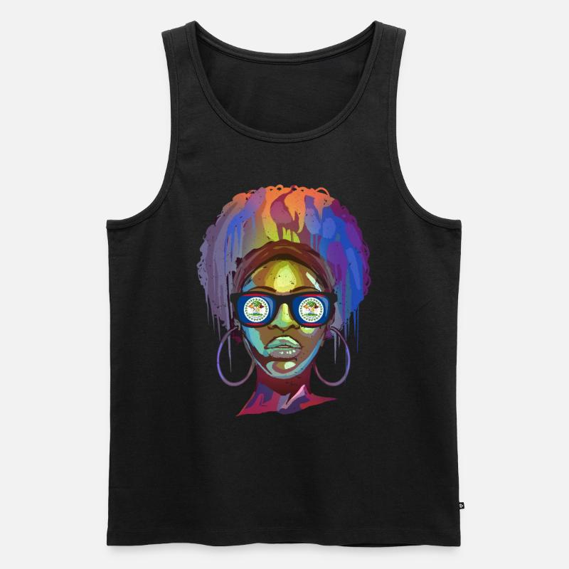 Belize - Männer Premium Bio Tank Top - Schwarz