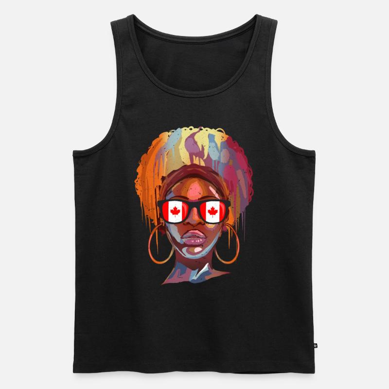 Kanada - Männer Premium Bio Tank Top - Schwarz
